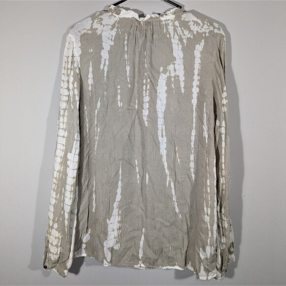 Knox Rose Blouse Women Size M Tie Dye Wrap Long Sleeve Boho Top - Picture 3 of 7